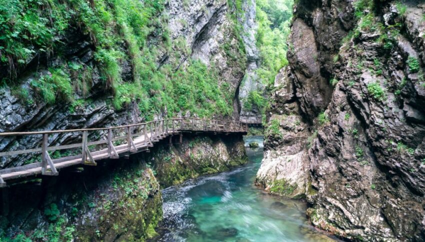 The magnificent Vintgar Gorge, 4 km from Lake Bled